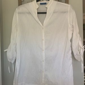Karen Scott white blouse